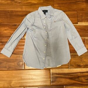 RALPH LAUREN BOYS Light Blue Button-Down Shirt